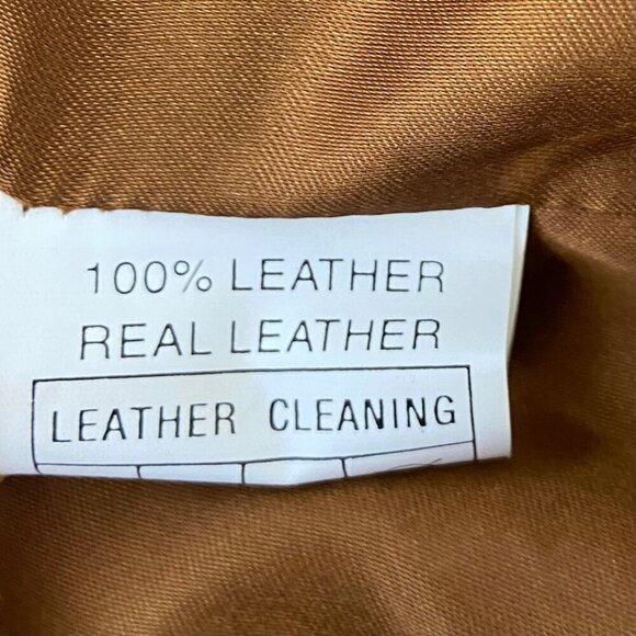 Arms Real Leather Brown Jacket Multiple Zipper Pockets & Snap Collar medium - Picture 10 of 14